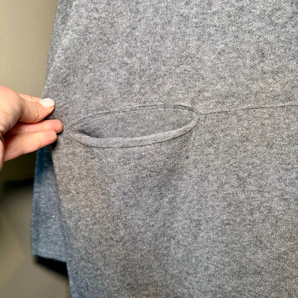 NWT Pinch Double Pocket Tunic Dress in Grey size Large. Mock neck, long sleeve - Picture 3 of 7